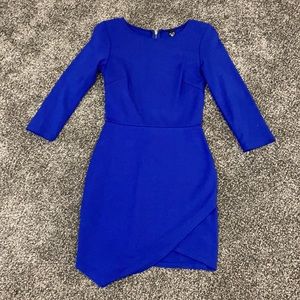 Royal blue mini dress